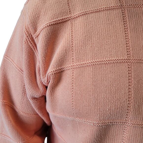 1990s Izod Sweater Mens XL Bright Orange Cotton Knit Vintage Y2K Retro Dadcore - Picture 10 of 10